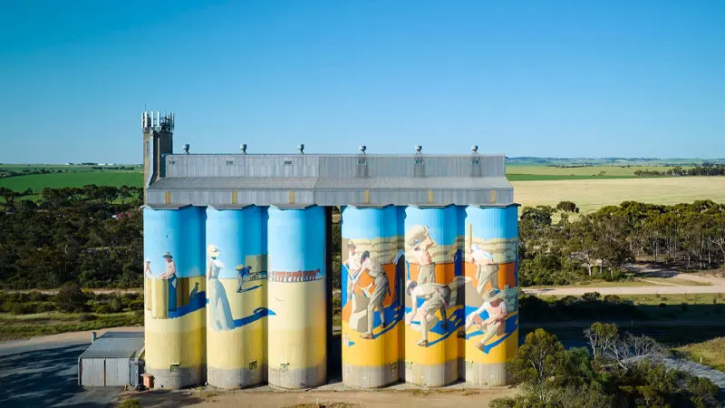 Wheat silos Owen - South Australia