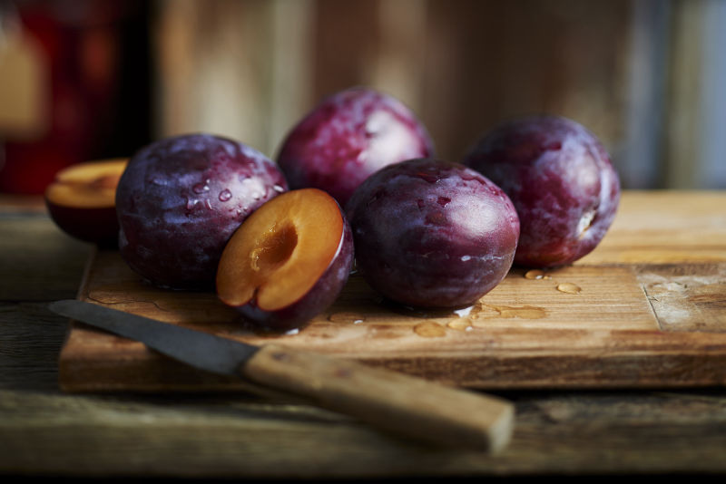 Fresh plums