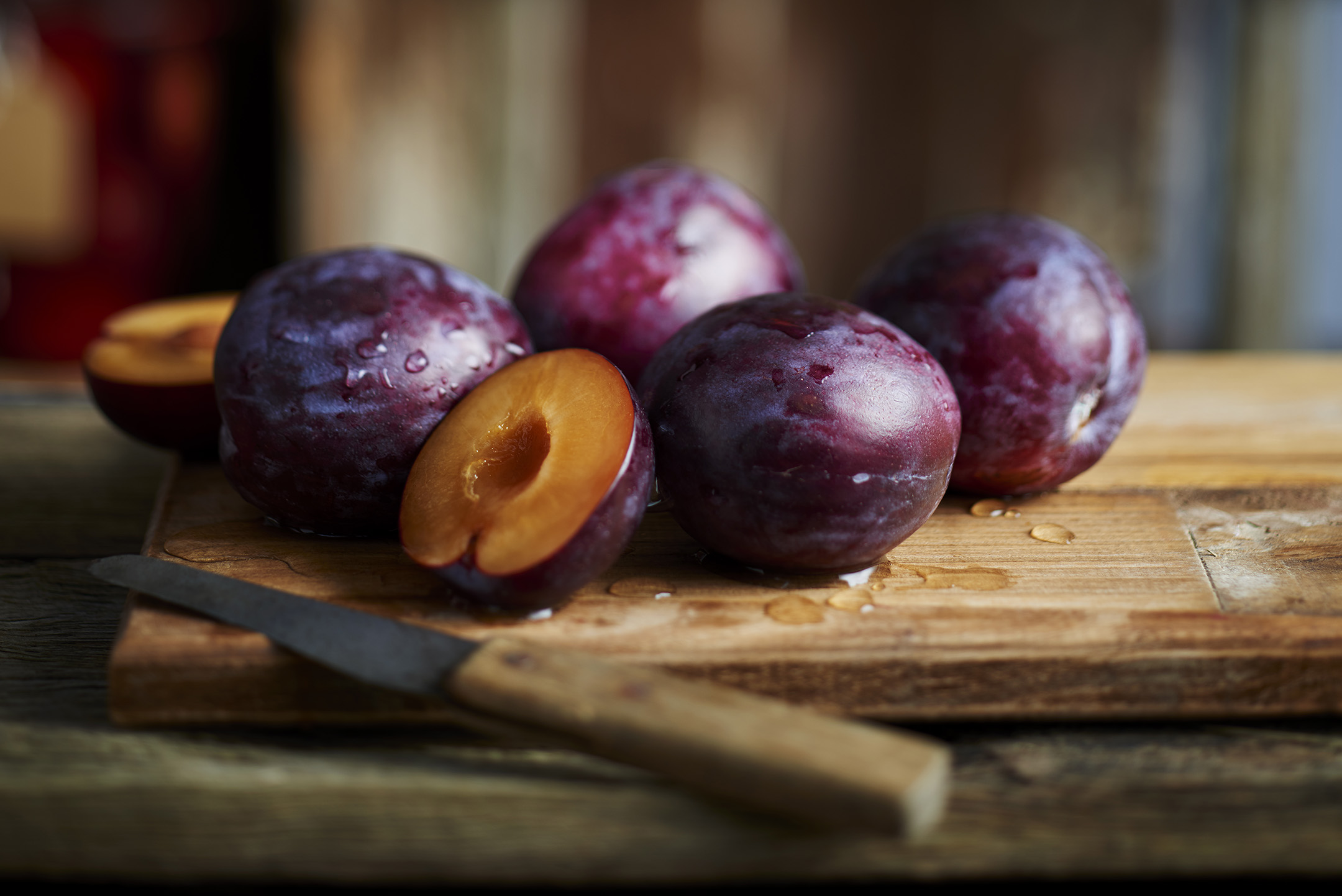 Fresh plums
